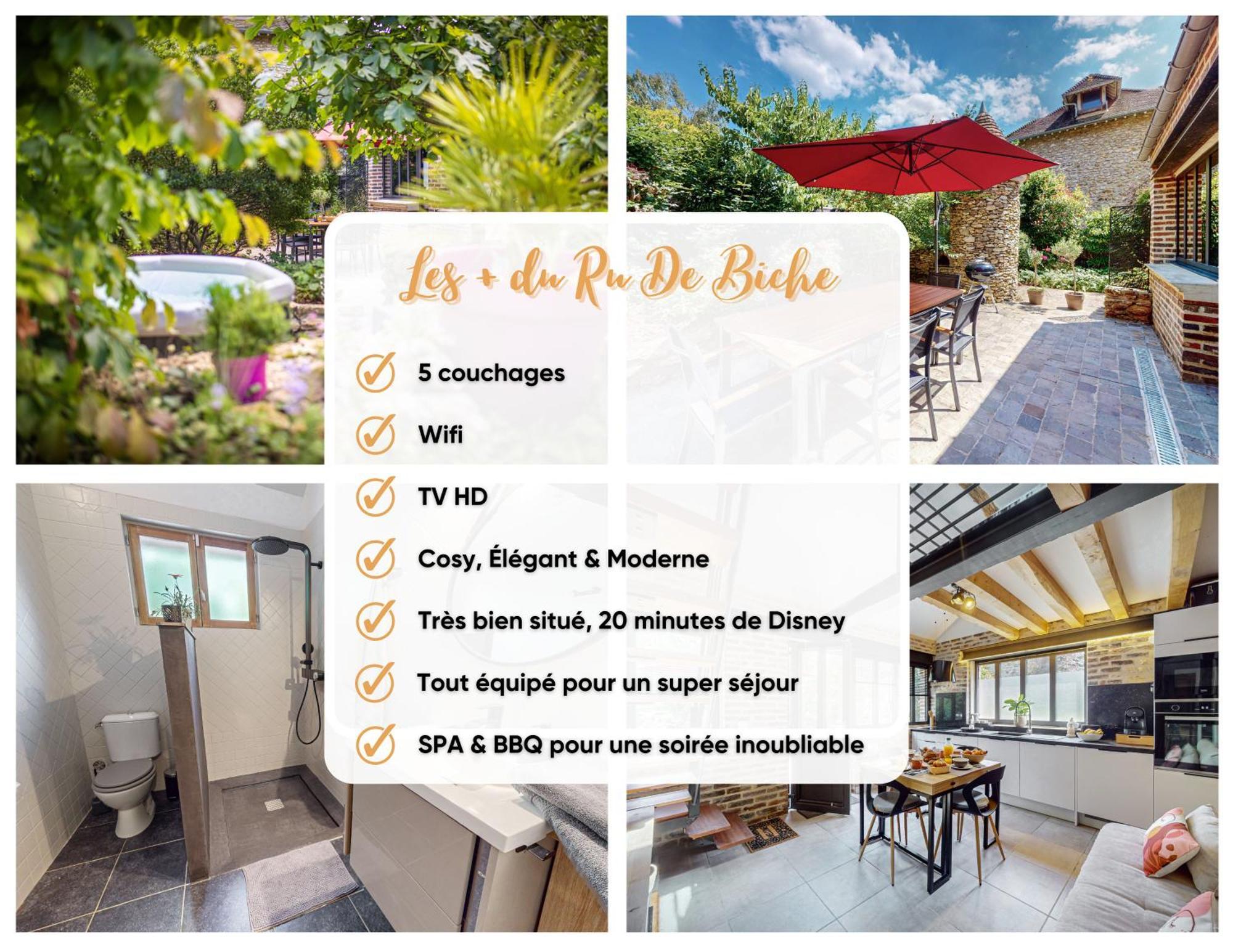 Le Ru De Biche - 20Min Disney - Spa Du 01 05 Au 01 11 - Paisible Guerard Luaran gambar